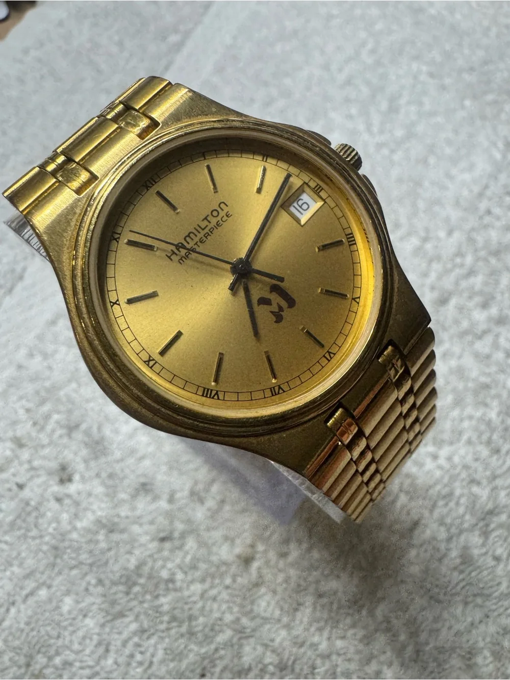 #176 Hamilton Gold-Tone Men's Watch with Daters